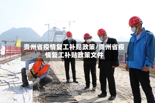 贵州省疫情复工补贴政策/贵州省疫情复工补贴政策文件-第1张图片