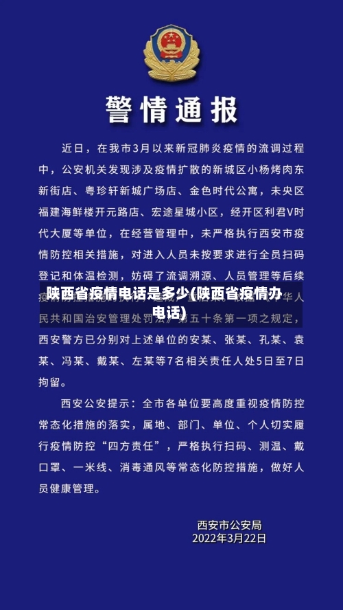 陕西省疫情电话是多少(陕西省疫情办电话)-第1张图片