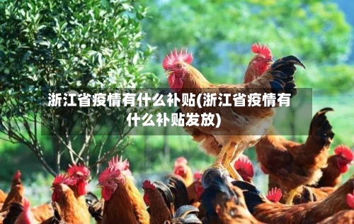 浙江省疫情有什么补贴(浙江省疫情有什么补贴发放)-第1张图片