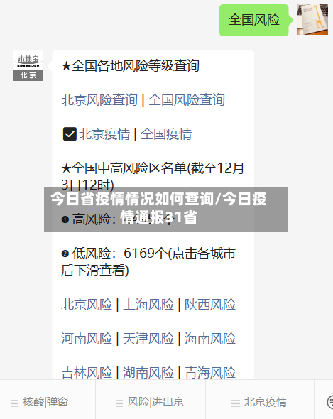 今日省疫情情况如何查询/今日疫情通报31省-第2张图片