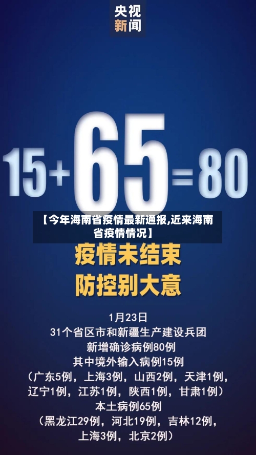 【今年海南省疫情最新通报,近来海南省疫情情况】-第1张图片